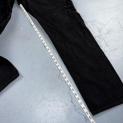 Levis 501 Vintage 90s USA XX Straight Leg Jeans Black Dark Wash 40x34 Act 36x33