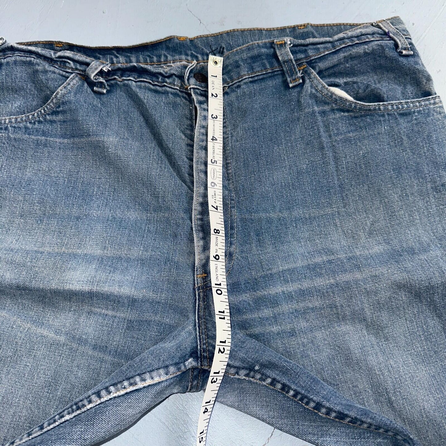 Levis 646 Vintage 70s USA Orange Tab Bootcut Flare Blue Bell Bottom Jeans 40x30