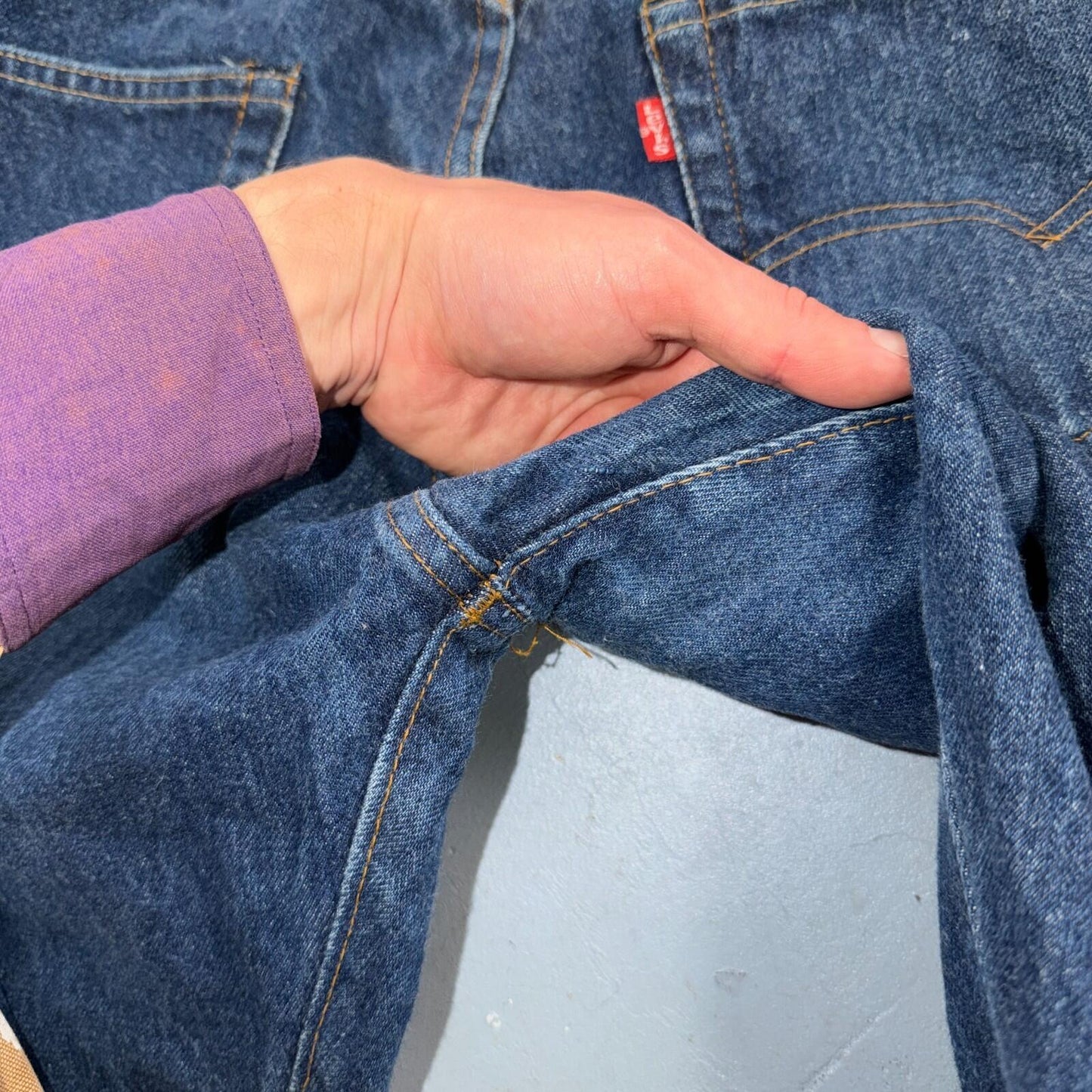 Levis 501 Vintage 80s Redline Selvedge USA XX Jeans Dark Wash 34x38 Act 31x34