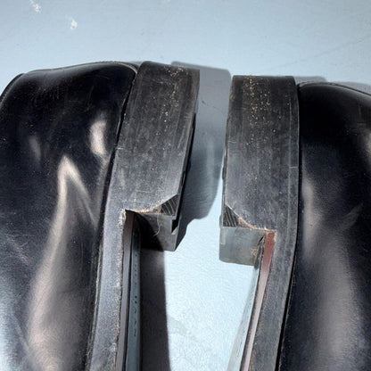Cole Haan Italy Black Leather Kiltie Italian Loafer Men's 8M VGUC VTG 90s Shoes