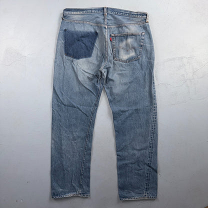 Levis 501 Vintage 80s Redline Selvedge USA XX Jeans Light Wash 40x34 Act 38x30