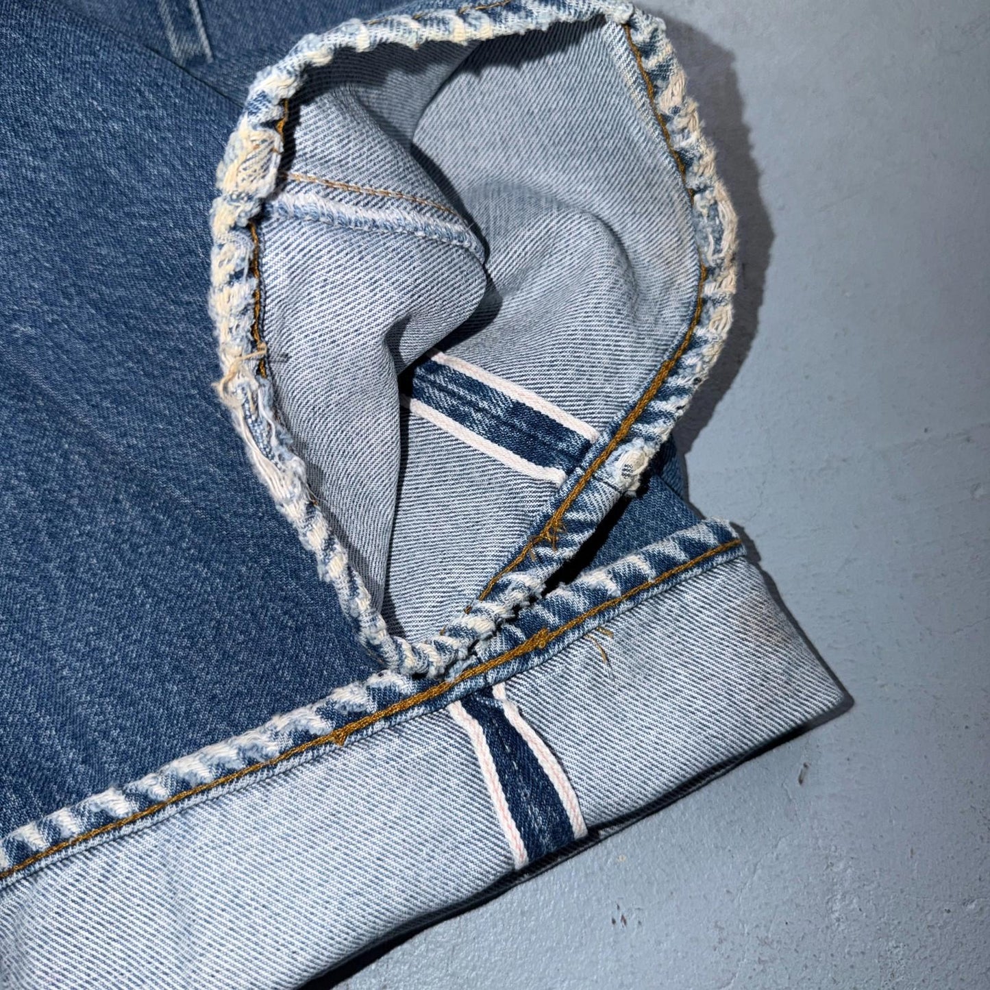 Levis 501 Vintage 80s Redline Selvedge USA XX Jeans Light Wash 34x38 Act 31x34