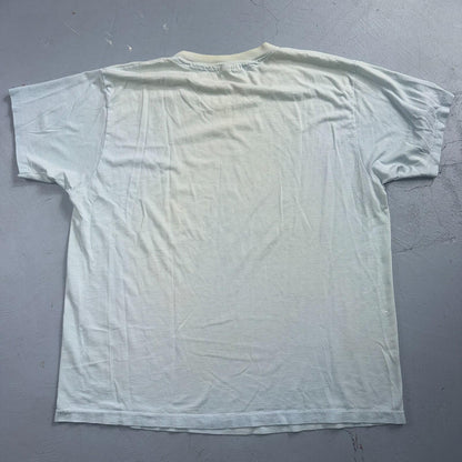 US Mission Abidjan VTG T Shirt Cote Divore 80s 1980s Hanes XL Army Single Stitch