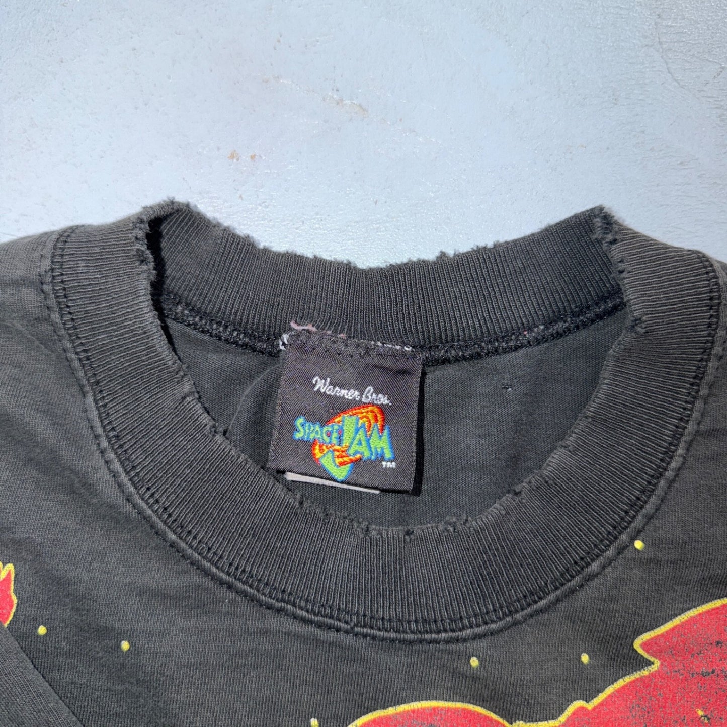 Vintage 1996 Taz Tasmanian Devil Looney Tunes Space Jam T Shirt AOP Graphic 90s