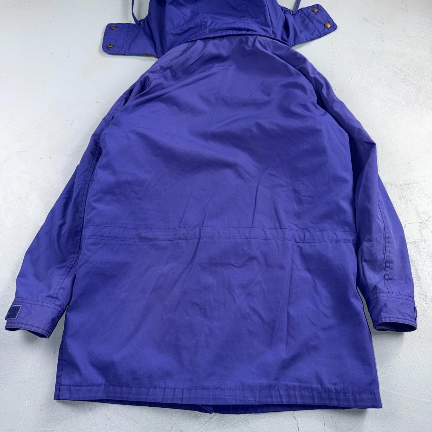 Eddie Bauer Women’s Parka Jacket Coat Blanket Lined Size M Vintage 90s Purple