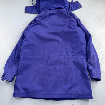 Eddie Bauer Women’s Parka Jacket Coat Blanket Lined Size M Vintage 90s Purple
