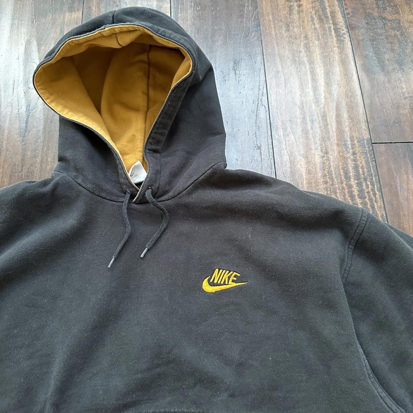 Nike Vintage Sweatshirt Mens T Shirt Tonal Hoodie Center Swoosh Rap Fall Brown
