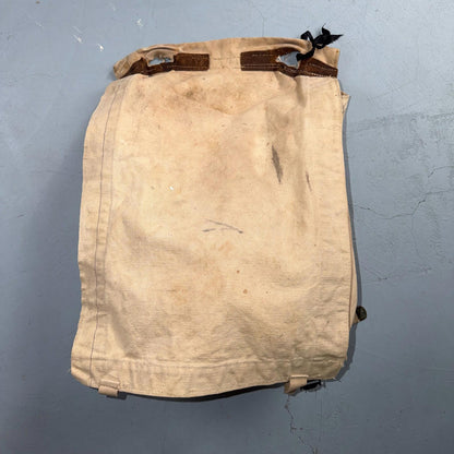 VTG 1930s 1940s Canvas Fishing Field Bag Saddle Bell System Canvas Tote WWII