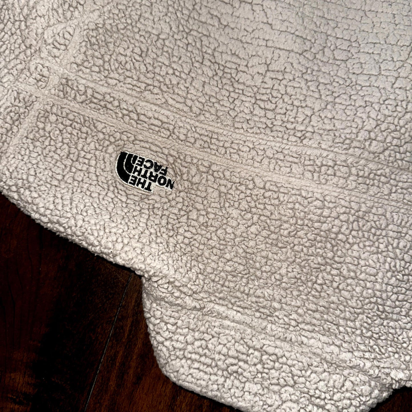 The North Face Jacket Osito Bomber Sherpa Fleece Zip Cozy Soft Coat Oatmeal