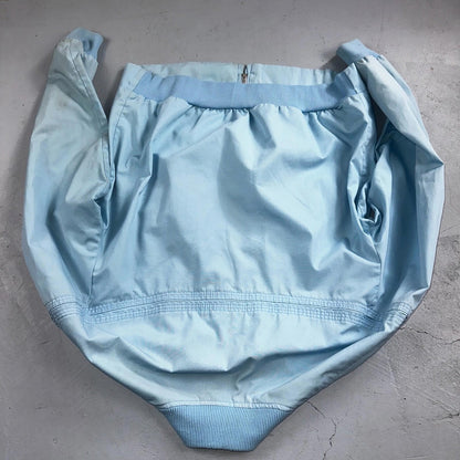 Vintage JC Penneys 70s Derby Jacket Sports USA Baby Blue Talon Bomber Large