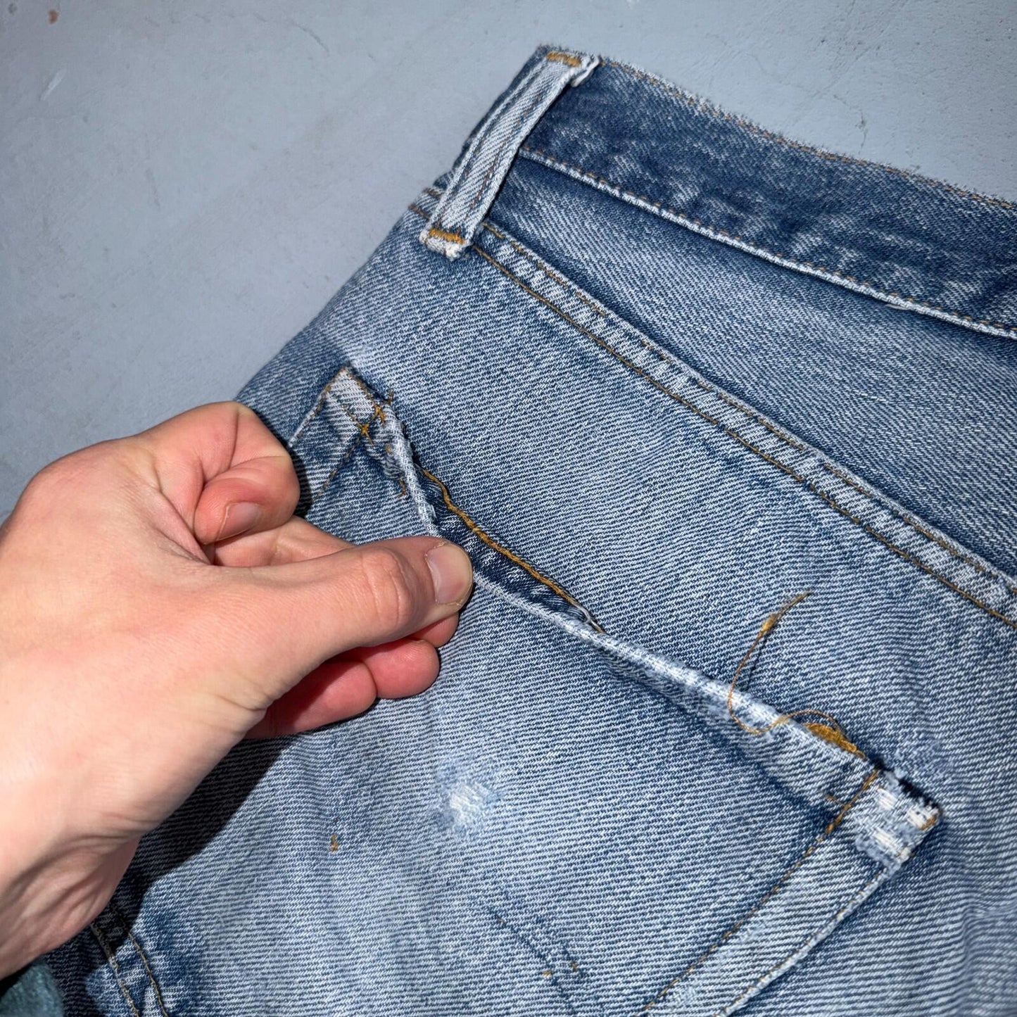 Levis 501 Vintage 80s Redline Selvedge USA XX Jeans Light Wash 33x34 Act 30x30