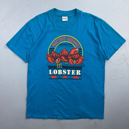 VTG 80s Martha's Vineyard Lobster Bar Restaurant Graphic T Shirt Single Stitch