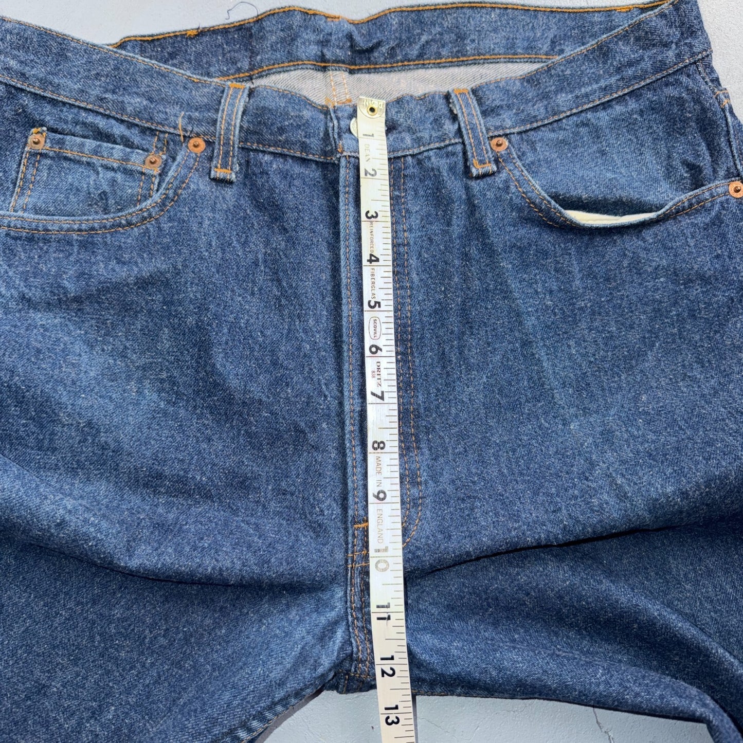 Levis 501 Vintage 80s USA XX Straight Leg Jeans Blue Dark Wash 36x34 Act 33x33