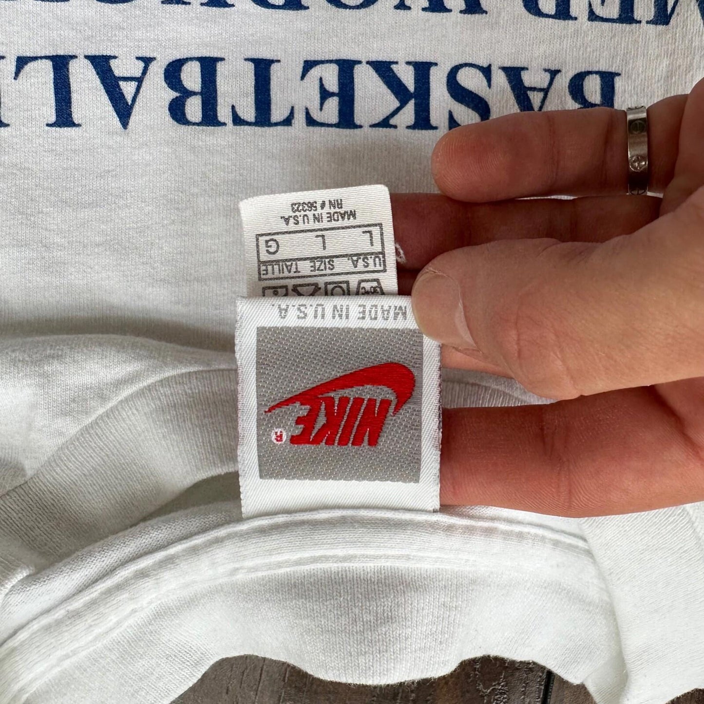 Nike Basketball Summer Vintage T Shirt Workout Plan 90s Gray Tag Rare Just Did