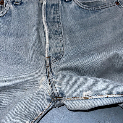 Levis 501 Vintage 80s Redline Selvedge USA XX Jeans Light Wash 66 Act 28x31