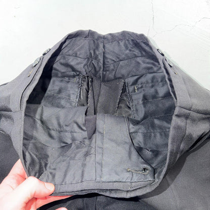 VTG Mens 2 PC Suit 40 Jacket Coat Pants Black Rockabilly 60s 1960s Gab Poly West