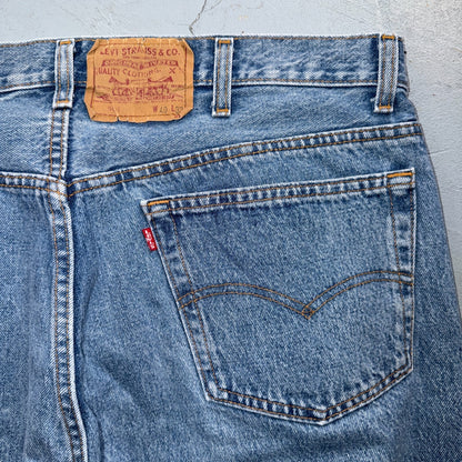 Levis 501 Vintage 80s USA XX Straight Leg Jeans Blue Light Wash 40x32 Act 39x31