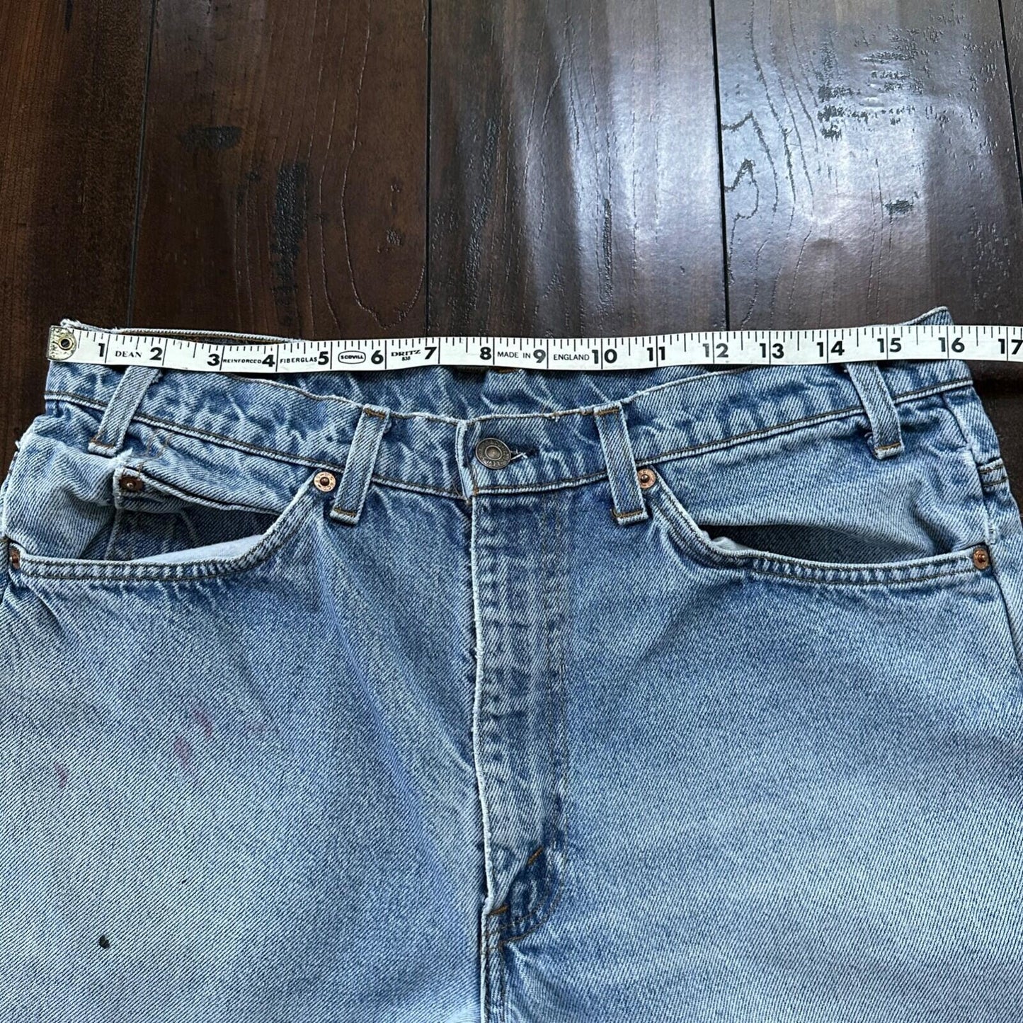 Levis 517 Vintage 80s USA Orange Tab Bootcut Flare Blue Jeans 34x31 Act 32x29