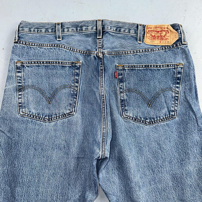 Levis 501 Vintage 90s XX Straight Leg Jeans Y2K Light Wash 40x30 Act 37x30