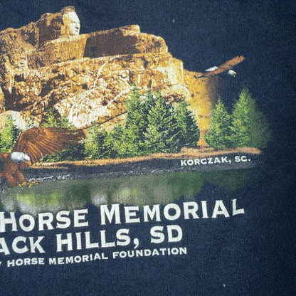 Crazy Horse Memorial Black Hills SD Vintage T Shirt Single Stitch Men's XL