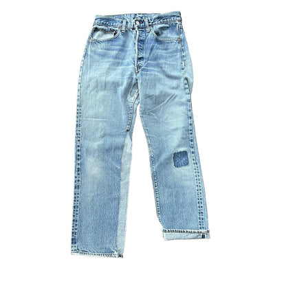 Levis Vintage 80s Redline Selvedge USA 501 XX Jeans 66 70s Thrashed Act 28x29