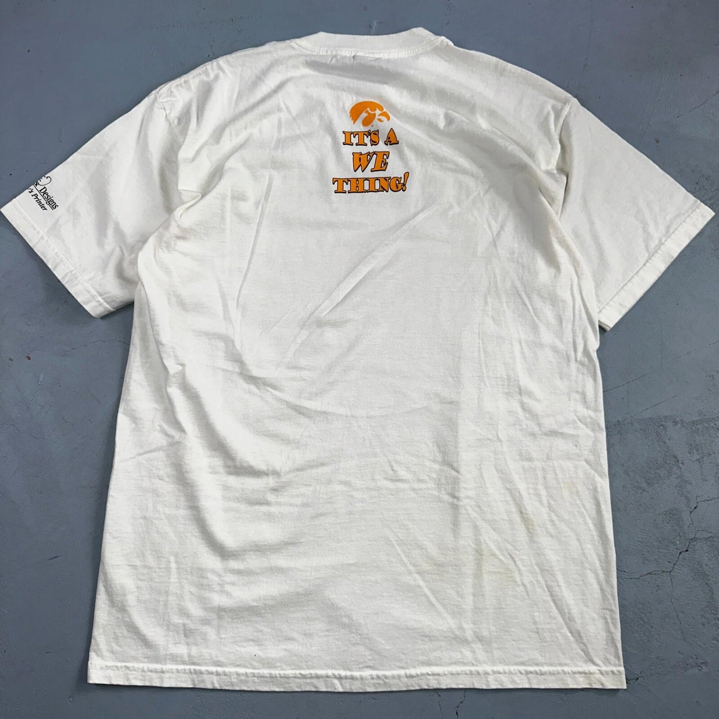 Iowa Hawkeyes Volleyball VTG T Shirt Camp White Graphic Sports Large Fun