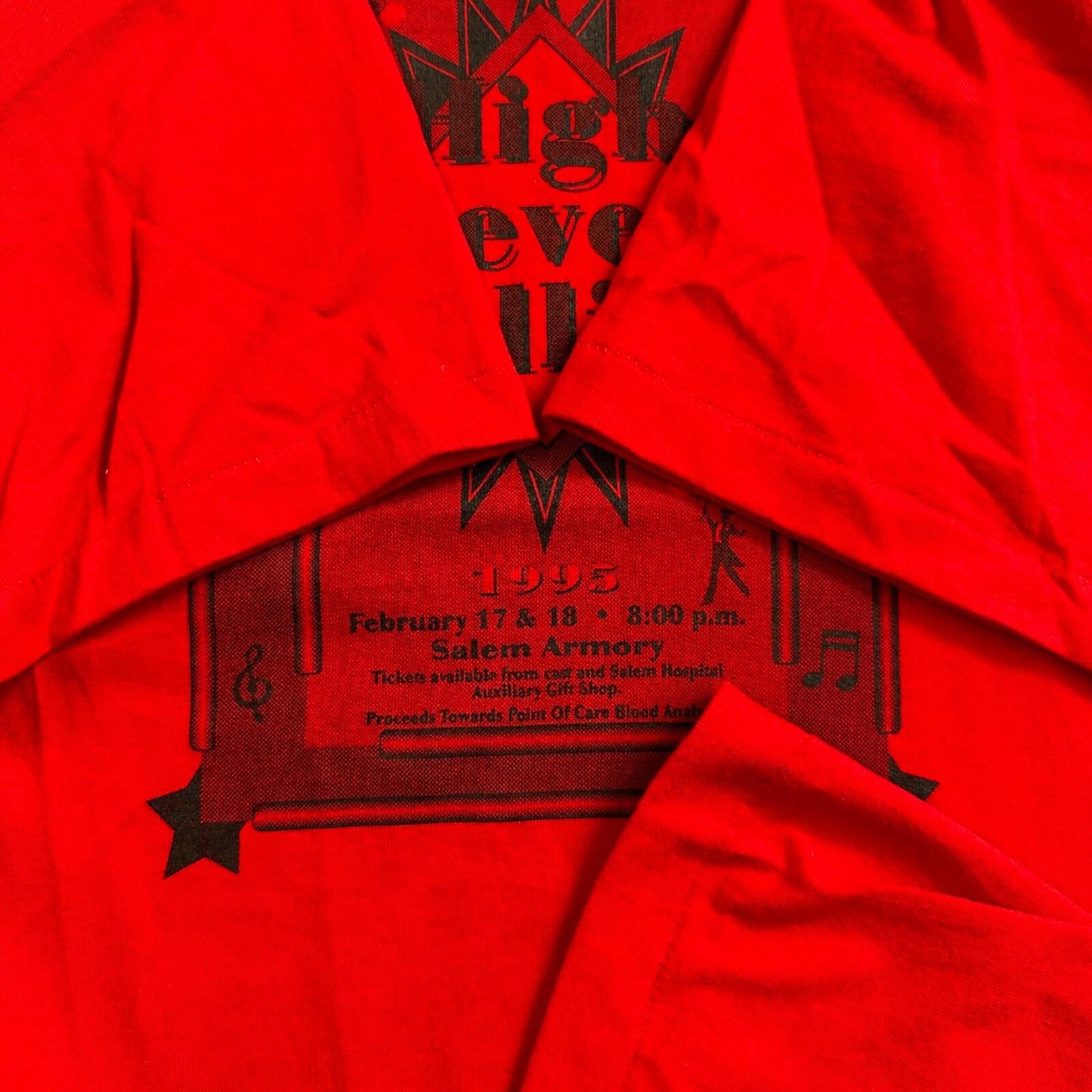 High Fever 90s VTG T Shirt Star USA Hanes 90s Follies Local Talent PDX Oregon