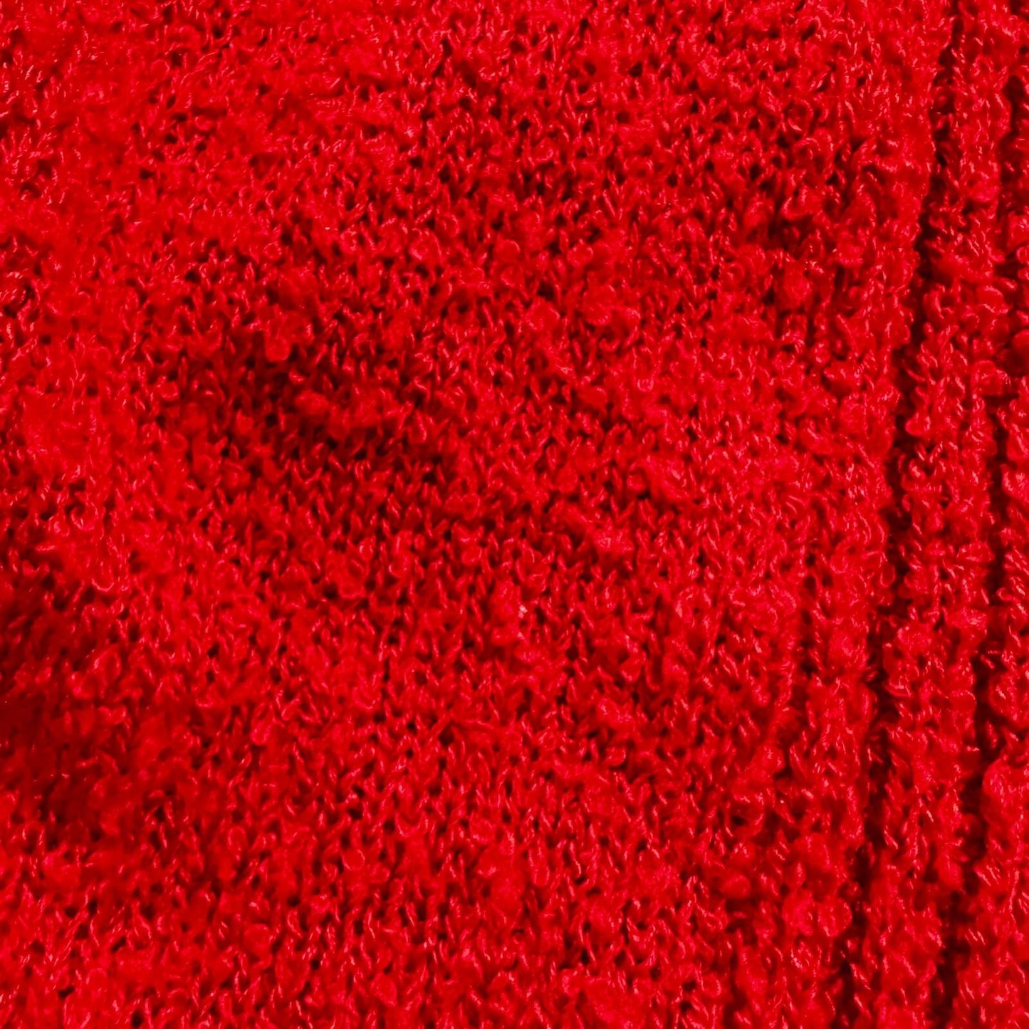 VTG Western Connection Sweater Red Women's M Rockabilly Terry Cotton Look