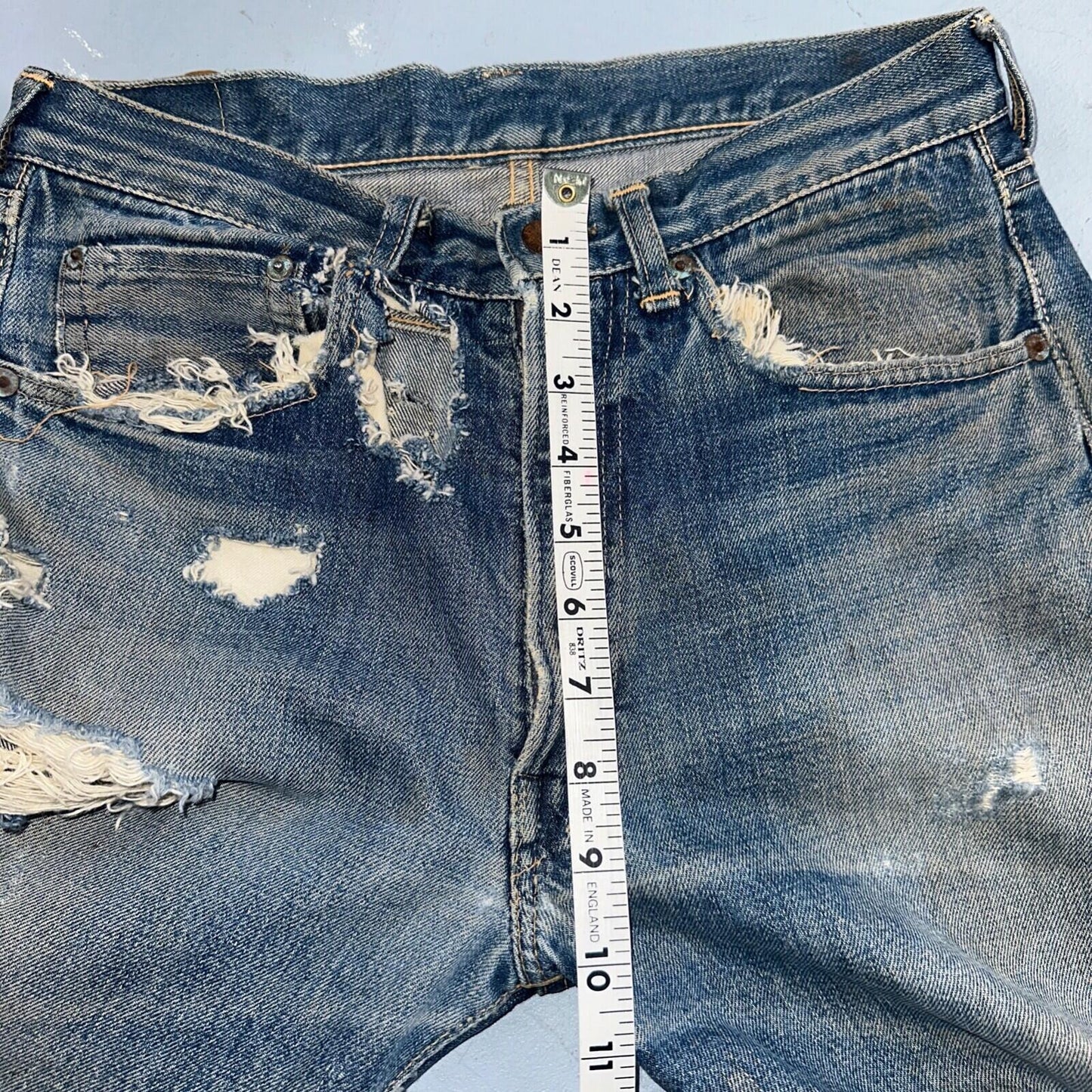 Levis 505 Big E Vintage 60s Redline Selvedge USA XX 1960s Jeans 501 Act 28x26