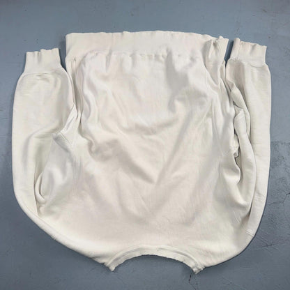 VTG 80s Champion Reverse Weave Crewneck Sweatshirt White USA Maryland College
