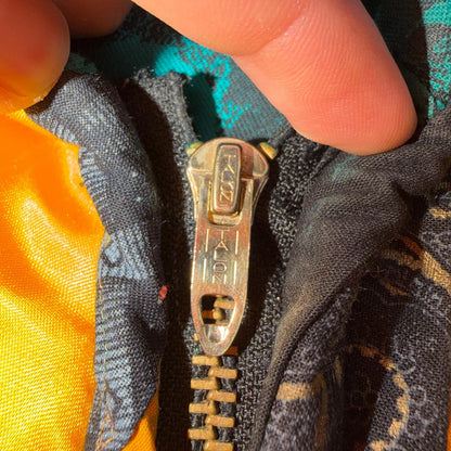 Hand Made Fashion 60s 70s Talon Vintage Ski Jacket Crazy Patterns One of a Kind