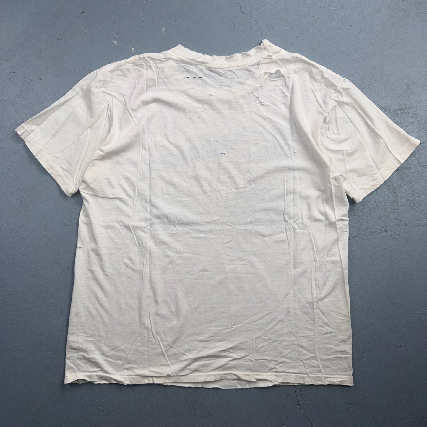 VTG Sea Turtles Single Stitch USA Thrashed White T Shirt Sz XL St Croix Ocean