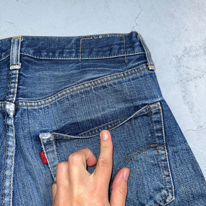 Levis 501 VTG 70s SS Redline Selvedge Jeans XX Thrashed Boot Cut Act 30x31