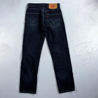Levis 501 Vintage 90s Mexico Straight Leg Jeans 30x32 Y2K Dark Wash Act 29x31