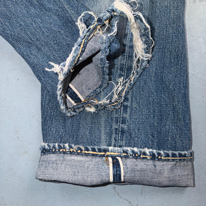 Levis 501 Big E Vintage 60s Redline Selvedge USA XX 1960s Jeans 66 Act 27x29