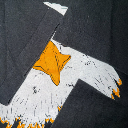 VTG 90s Support Our Troops Bald Eagle Patriotic USA Military Americana Graphic T
