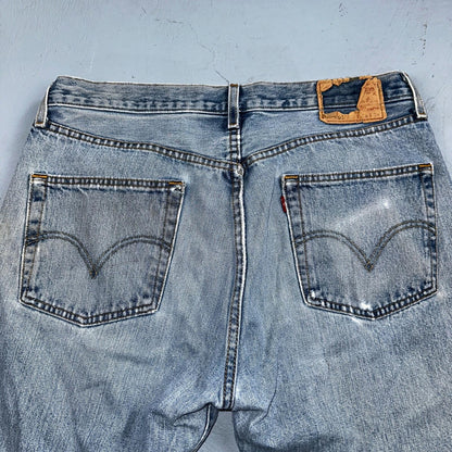 Levis 501 Vintage 90s Mexico Straight Leg Jeans 36x34 Y2K Light Wash Act 34x34