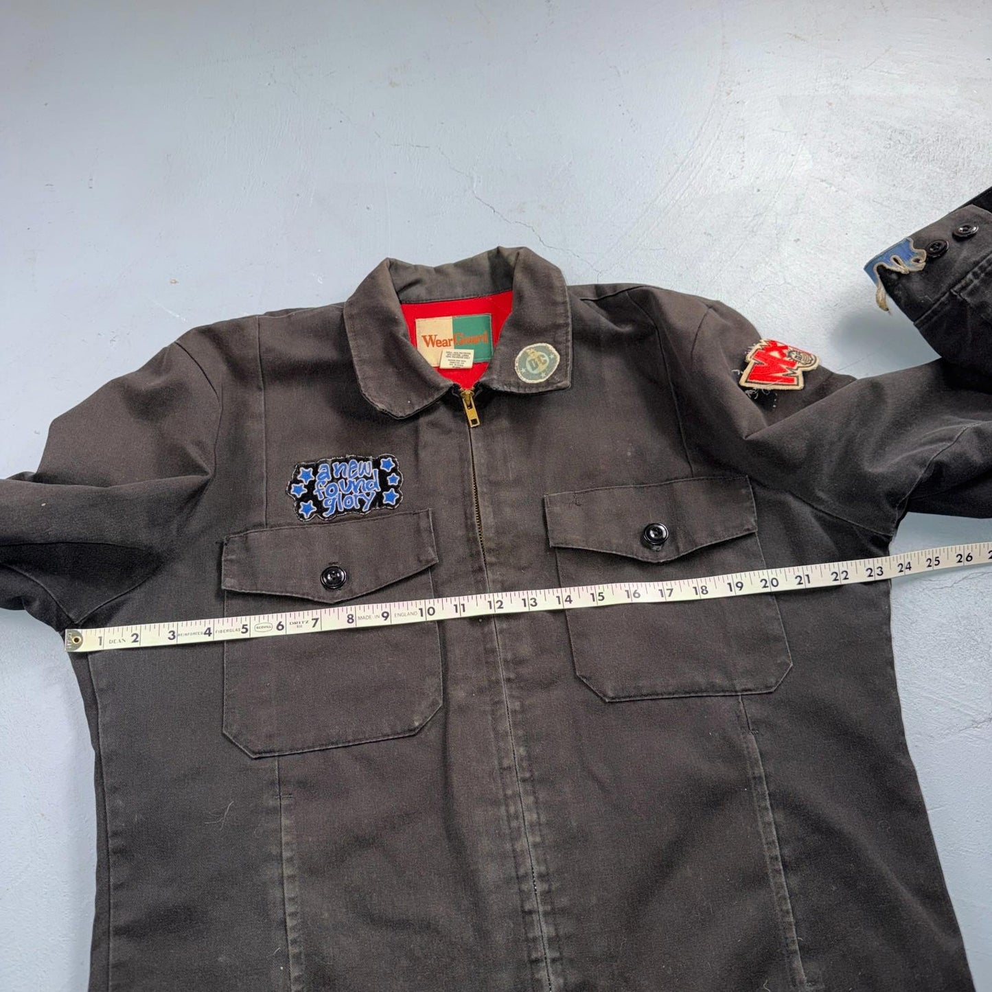 VTG WearGuard Mechanic Work Jacket Workwear New Found Glory Rock Detroit Music