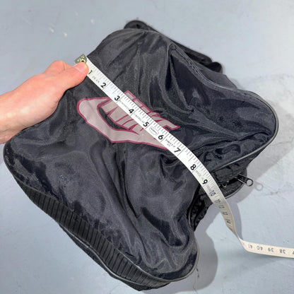 Vintage Nike Duffle Gym Bag Black Red Check Swoosh White Tag Basketball Large