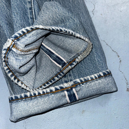 Levis 501 Vintage 80s Redline Selvedge USA XX Jeans Med Wash 32x36 Act 30x31
