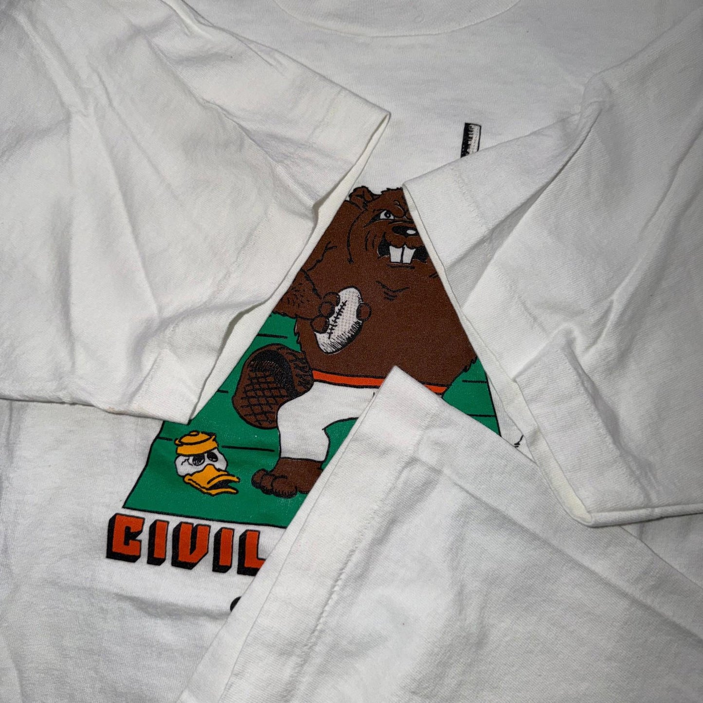 OSU Civil War 1988 FOTL VTG T Shirt Single Stitch 80s USA Ducks Beavers XL