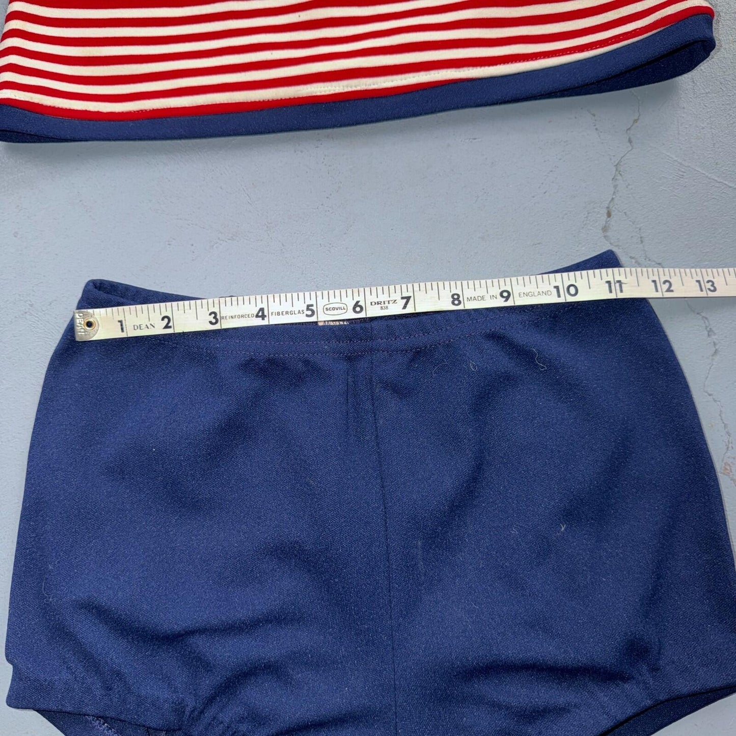 Vintage 1960s Carol Brent Swimsuit Bathing Suit Built In Bra Pin Up MOD 2 Pc