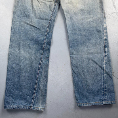 Levis 501 Vintage 80s Redline Selvedge USA XX Jeans Light Wash 35x32 Act 33x29