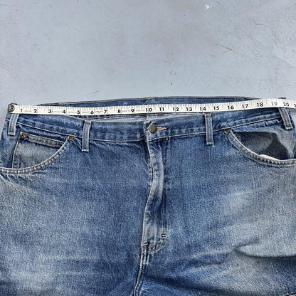 Dickies Double Knee Faded Blue Jeans 40x30  Work Wear Skate Baggy Y2K Wide Leg
