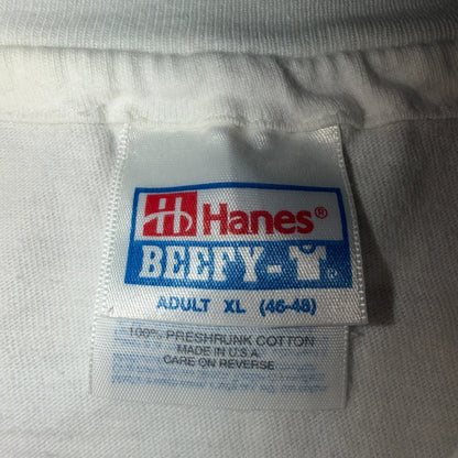 VTG Wells Fargo Horse & Carriage Logo T Shirt Cowboy Hanes USA XL Funny Graphic
