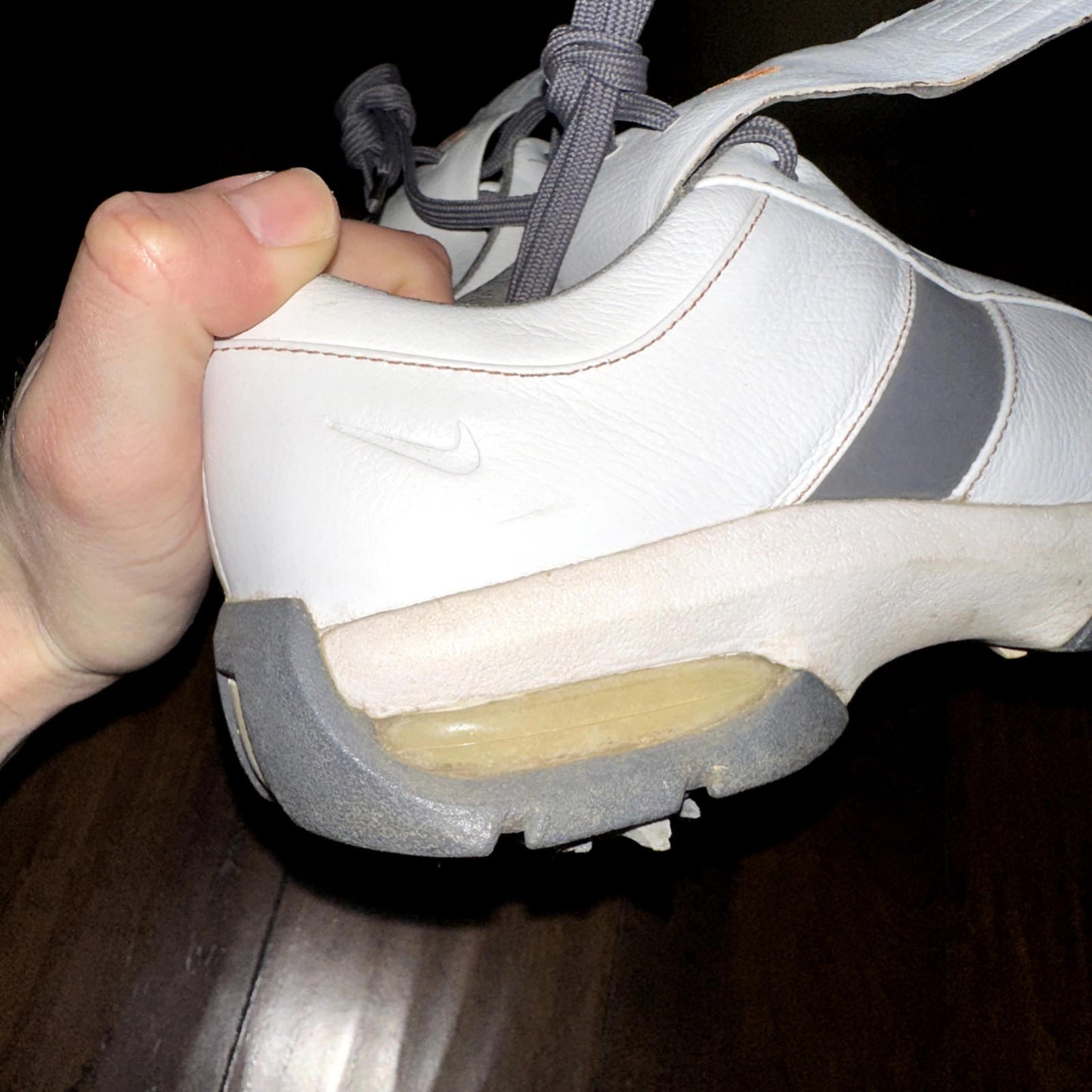 Womens Nike Sport Performance Golf Shoes Size 7 Spikes White VTG Y2K 309896-181