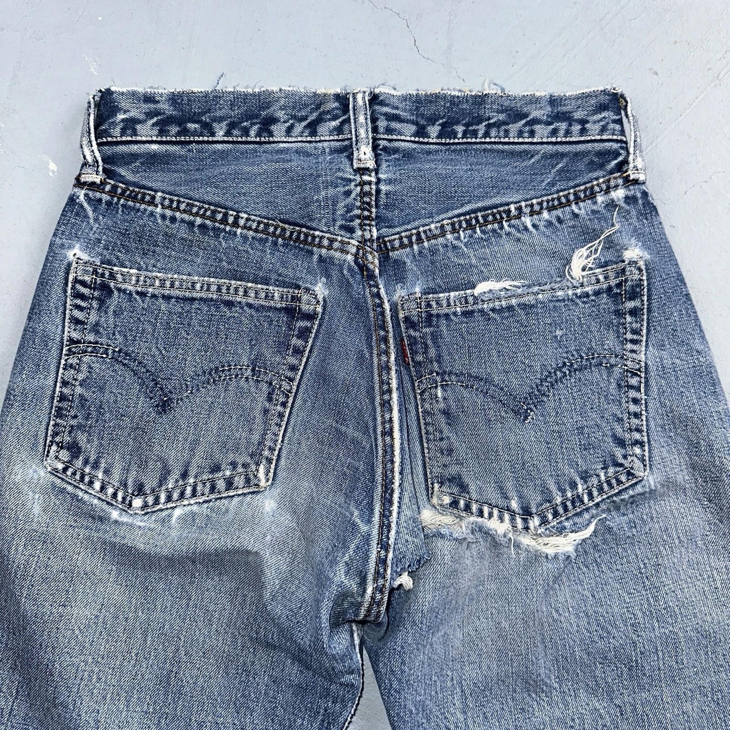 Levis 501 Big E Vintage 60s Redline Selvedge USA XX 1960s Jeans 66 Act 26x31