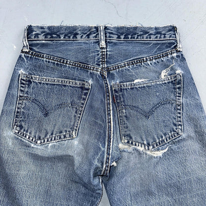 Levis 501 Big E Vintage 60s Redline Selvedge USA XX 1960s Jeans 66 Act 26x31