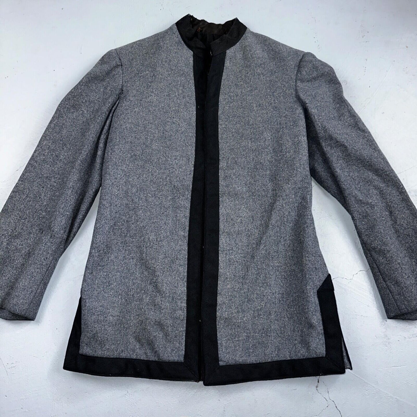 Antique 1900s Union USMA US Military Academy Cadet Uniform Gray Wool Jacket