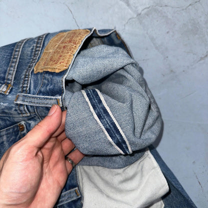 Levis 501 Vintage 80s Redline Selvedge USA XX Jeans Skinny Tailored Act 28X29